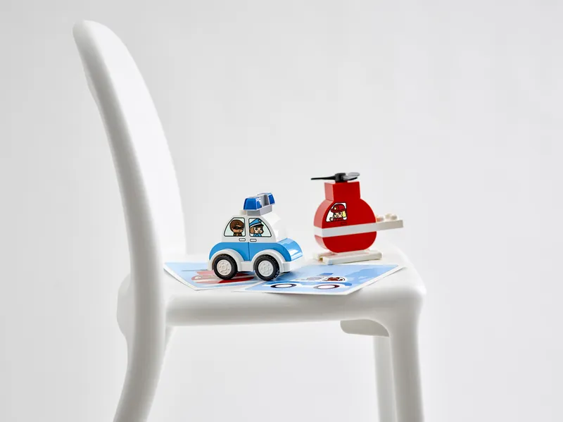 Fire Helicopter & Police Car från LEGO – produktbild 8 av 8