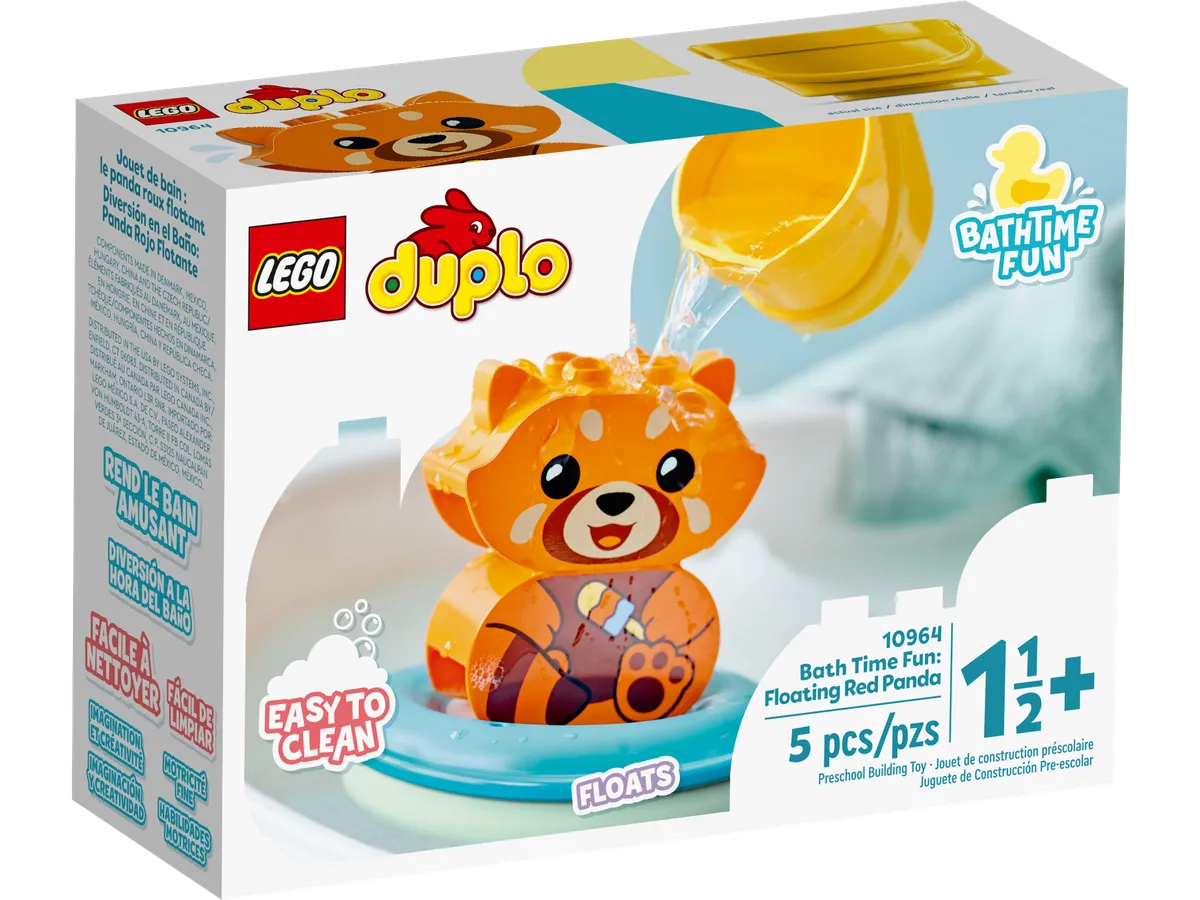 LEGO Bath Time Fun: Floating Red Panda (10964) - Bild 1