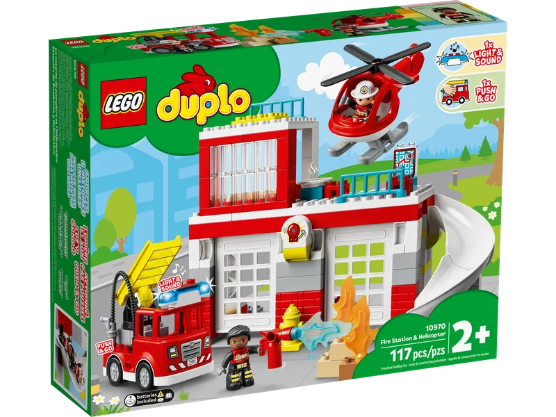 Fire Station & Helicopter van LEGO – productfoto 2 van 11