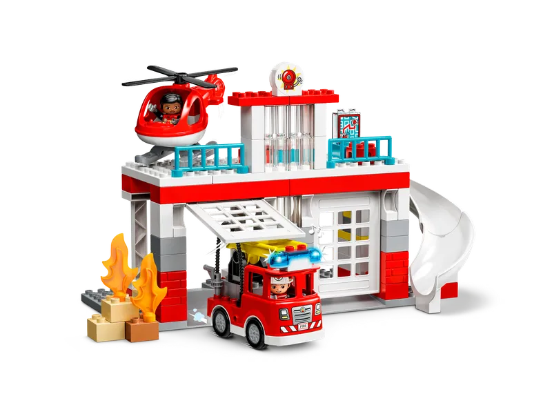 Fire Station & Helicopter van LEGO – productfoto 3 van 11