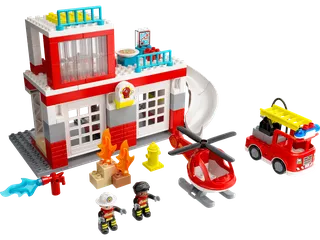 Fire Station & Helicopter van LEGO – productfoto 1 van 11