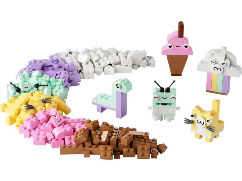Creatief en leuk in pastelkleuren: Een Kleurrijk Bouwavontuur