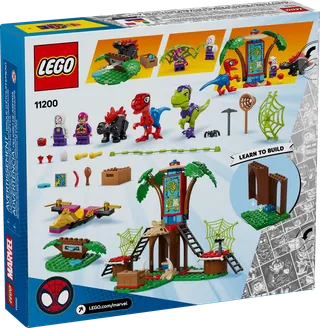 Spidey en Gobby's raptorstrijd bij de boomhut van LEGO – productfoto 11 van 11
