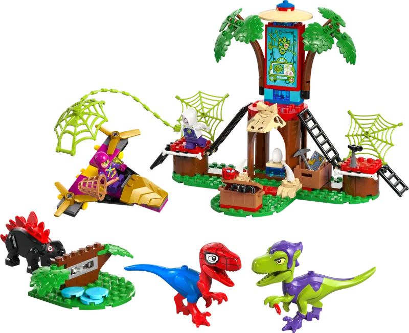 Spidey and Gobby's Raptor Battle at Tree House HQ