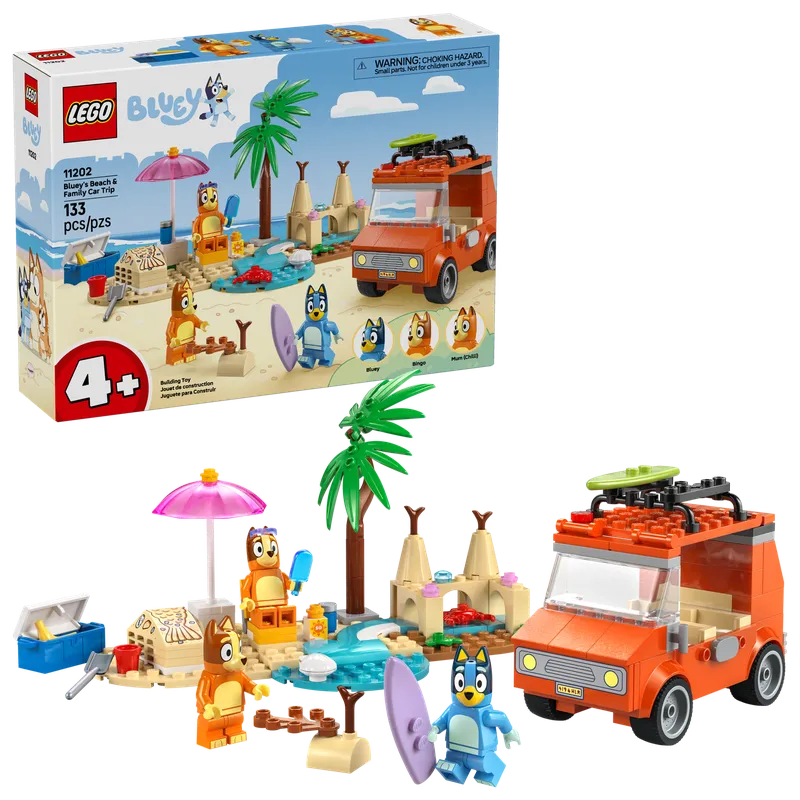 Bluey's Beach & Family Car Trip fra LEGO – produktbillede 2 af 11
