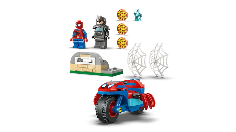 Spidey op zijn motor vs. Rhino van LEGO – productfoto 5 van 11