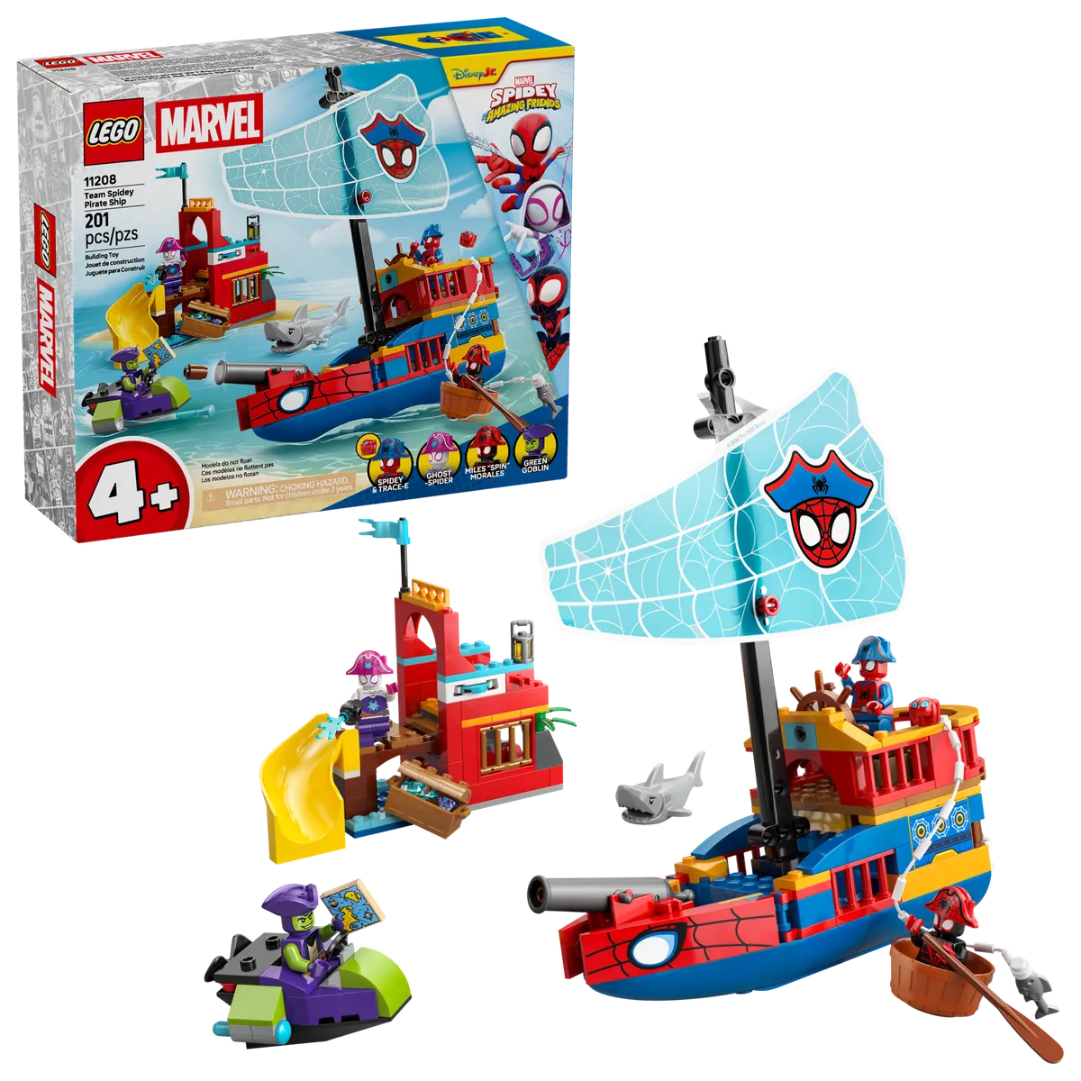 LEGO Team Spidey Pirate Ship (11208) - image 5