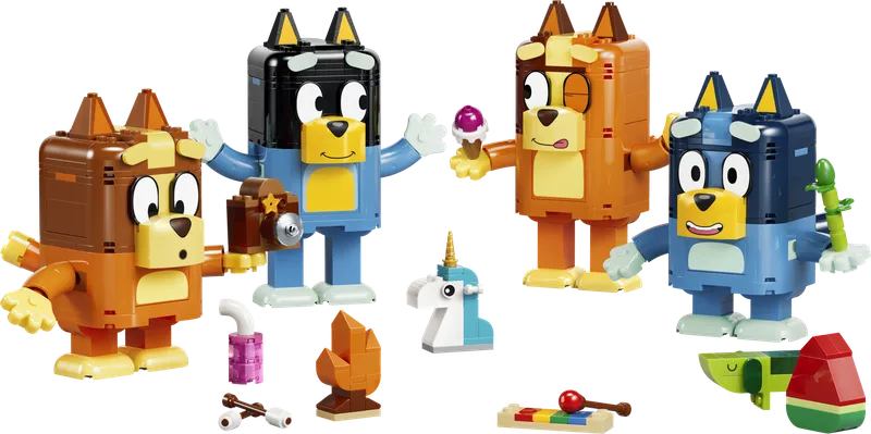 Brick-Built Bluey Family