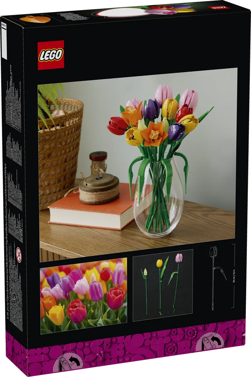 Boeket met tulpen van LEGO – productfoto 15 van 27