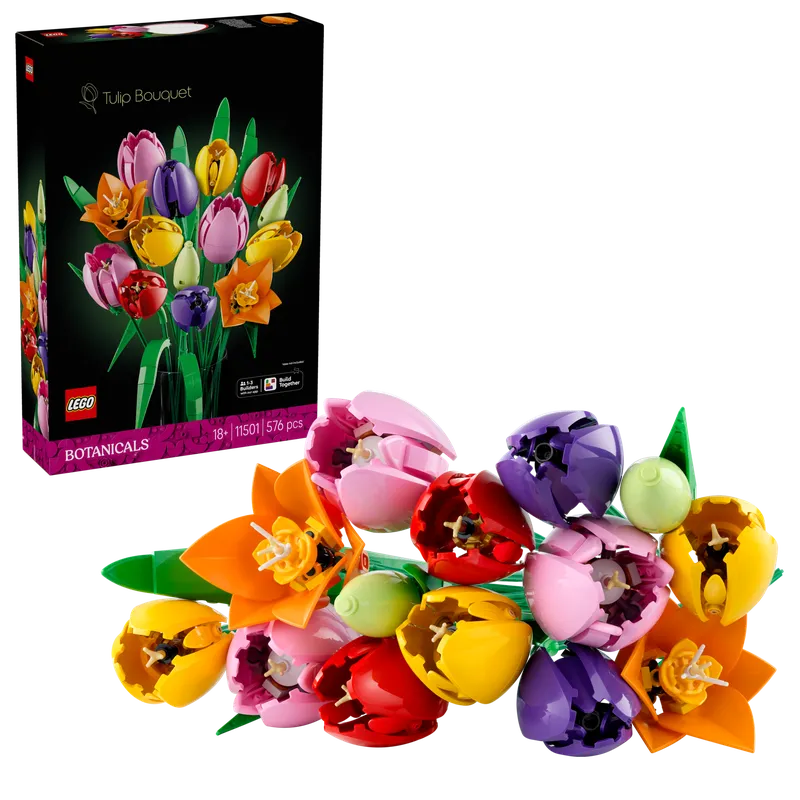 Boeket met tulpen van LEGO – productfoto 4 van 27