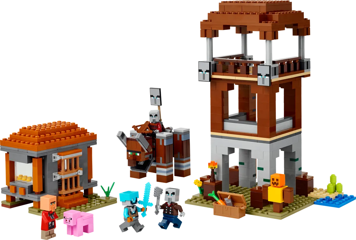 LEGO The Pillager Outpost and Ravager (21278)
