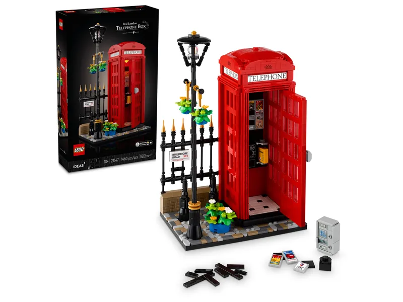 Rode Londense telefooncel van LEGO – productfoto 12 van 12