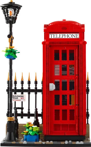 Rode Londense telefooncel van LEGO – productfoto 2 van 12