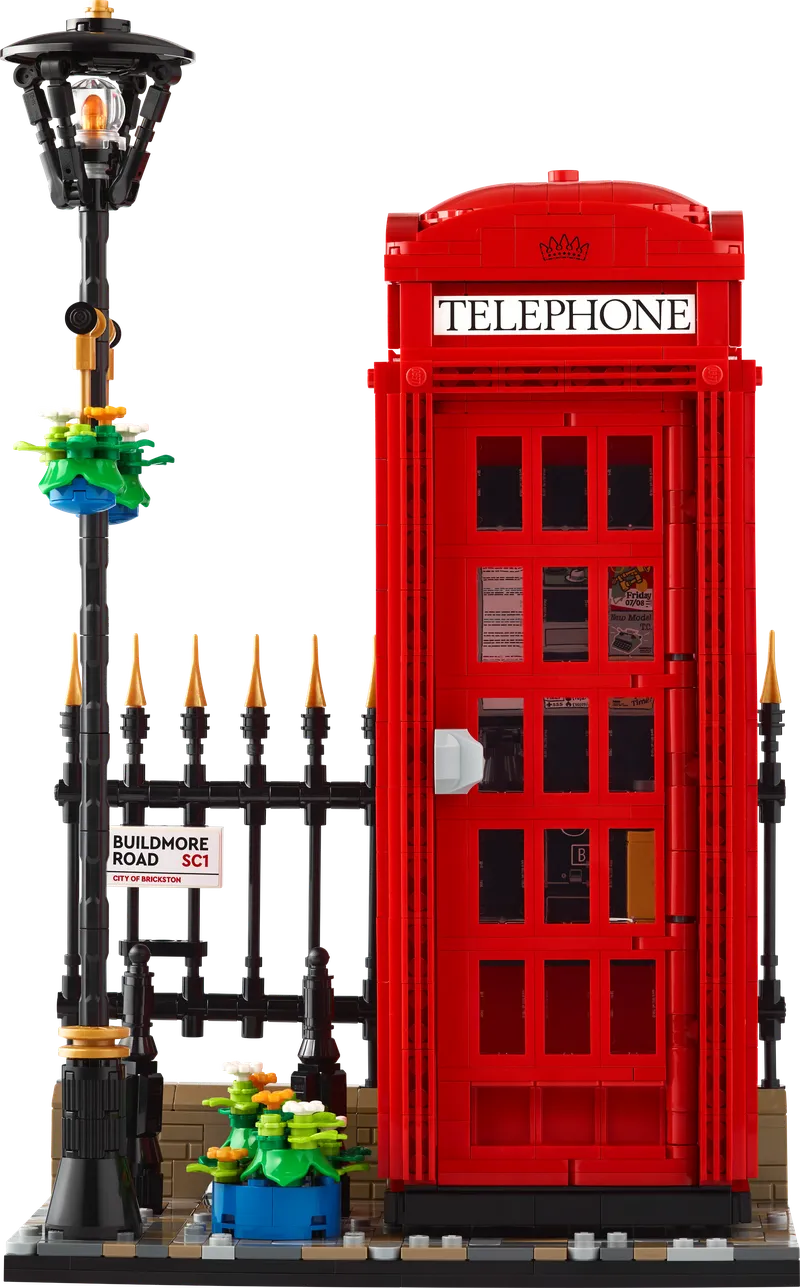 Rode Londense telefooncel van LEGO – productfoto 2 van 12