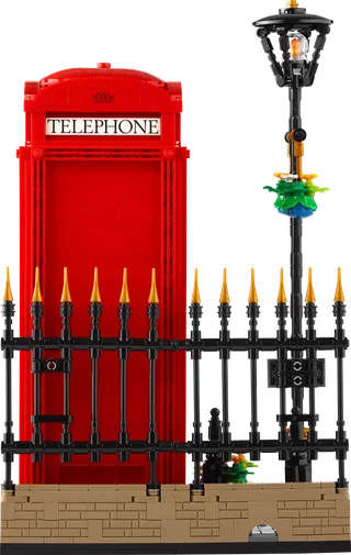 Rode Londense telefooncel van LEGO – productfoto 4 van 12