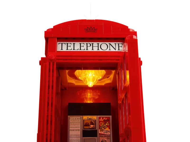 Rode Londense telefooncel van LEGO – productfoto 5 van 12