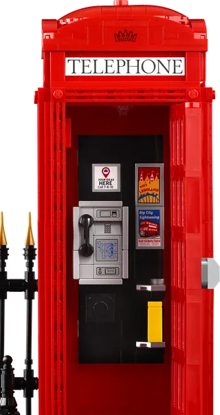 Rode Londense telefooncel van LEGO – productfoto 7 van 12
