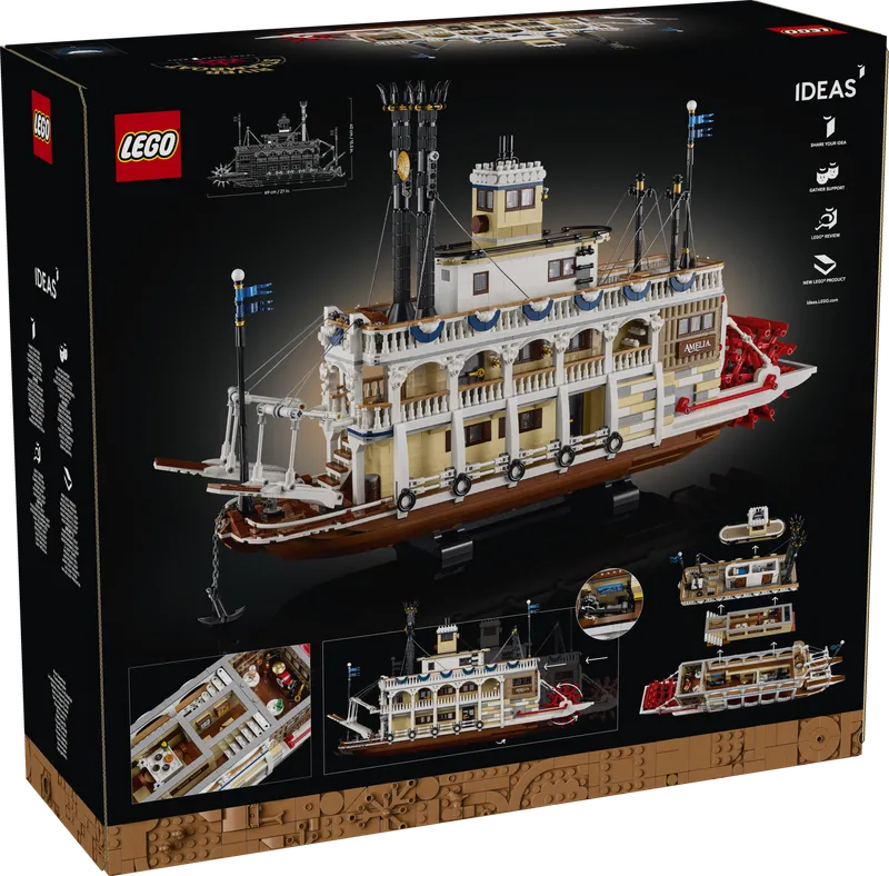 Stoomboot van LEGO – productfoto 19 van 19