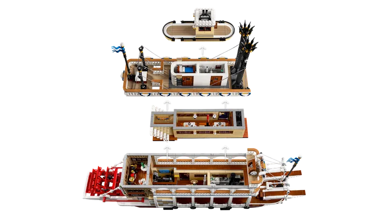 Stoomboot van LEGO – productfoto 5 van 19