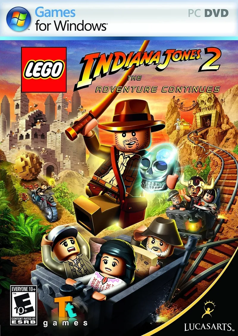 Indiana Jones 2: The Adventure Continues - PC DVD-ROM van LEGO – productfoto