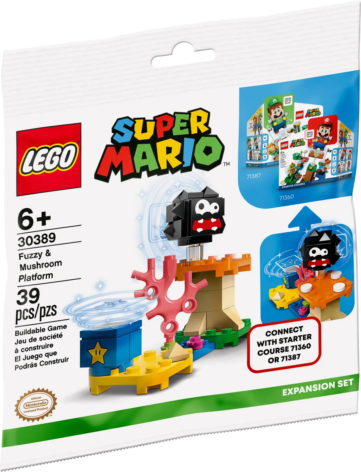 LEGO Fuzzy & Mushroom Platform Expansion Set (30389) - image 1