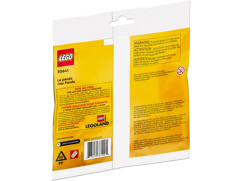 Panda Bear von LEGO – Produktfoto 3 von 3