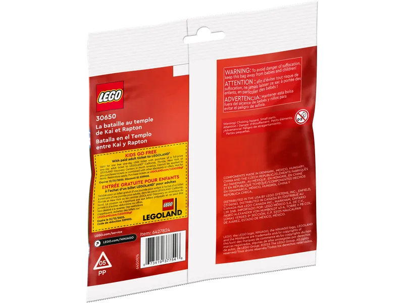 Kai and Rapton's Temple Battle de LEGO – photo du produit 3 sur 3