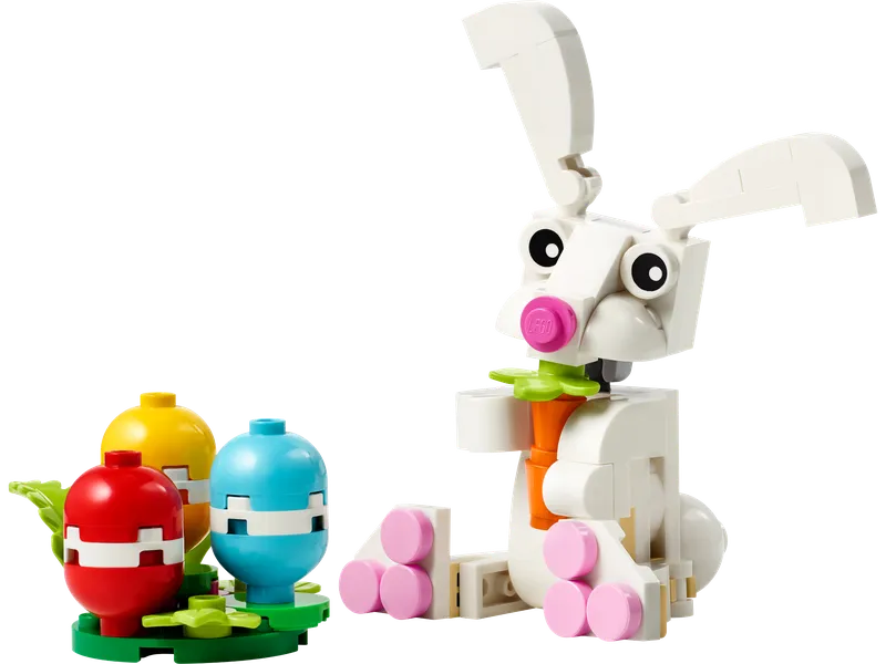 Easter Bunny with Colorful Eggs