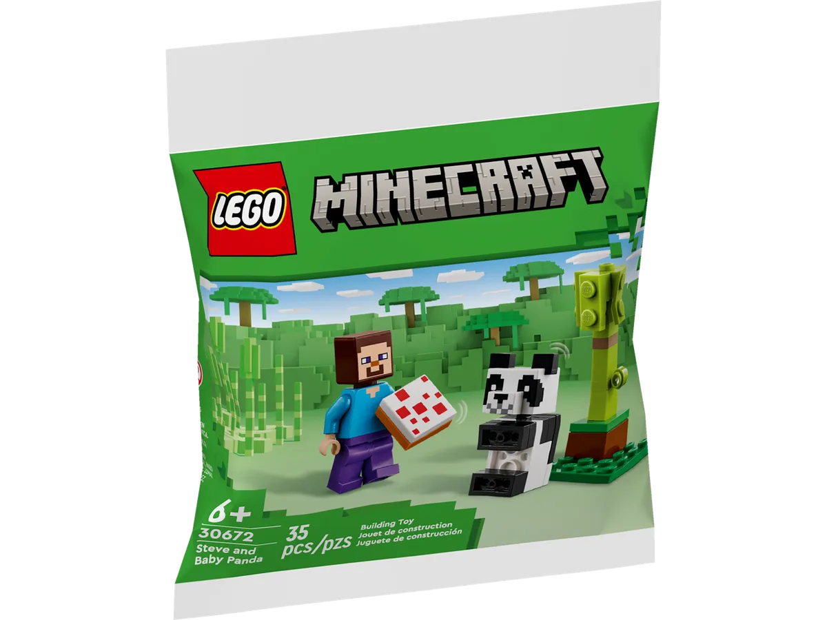 LEGO Steve and Baby Panda & Kiki's Coconut Attack (30672) - Bild 1