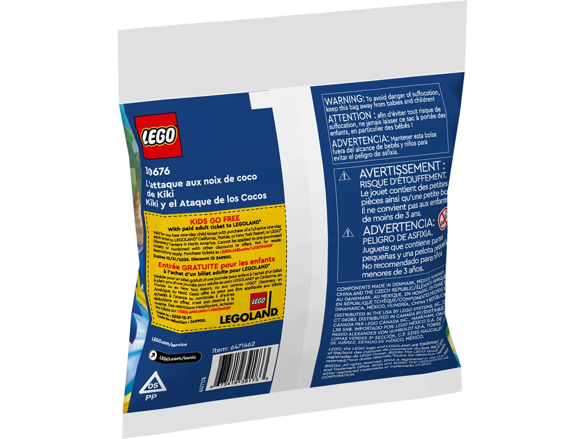 LEGO Kiki's Coconut Attack & Steve and Baby Panda (30676) - Bild 3