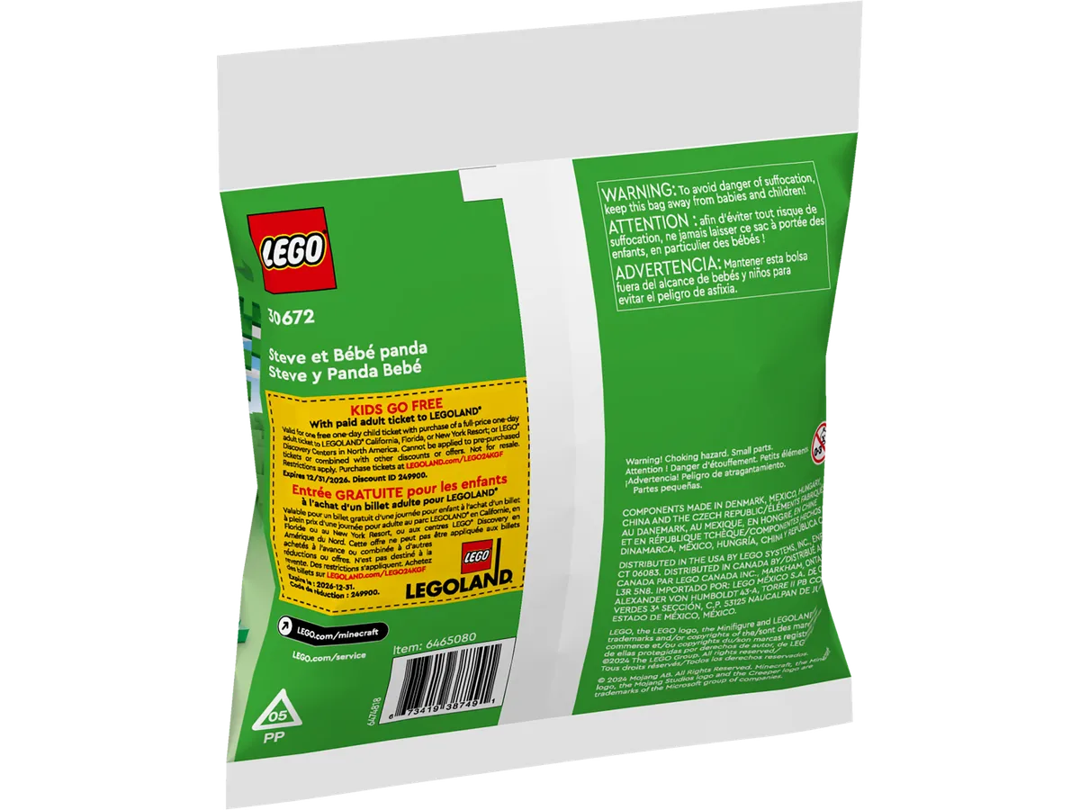 LEGO Kiki's Coconut Attack & Steve and Baby Panda (30676) - Bild 6