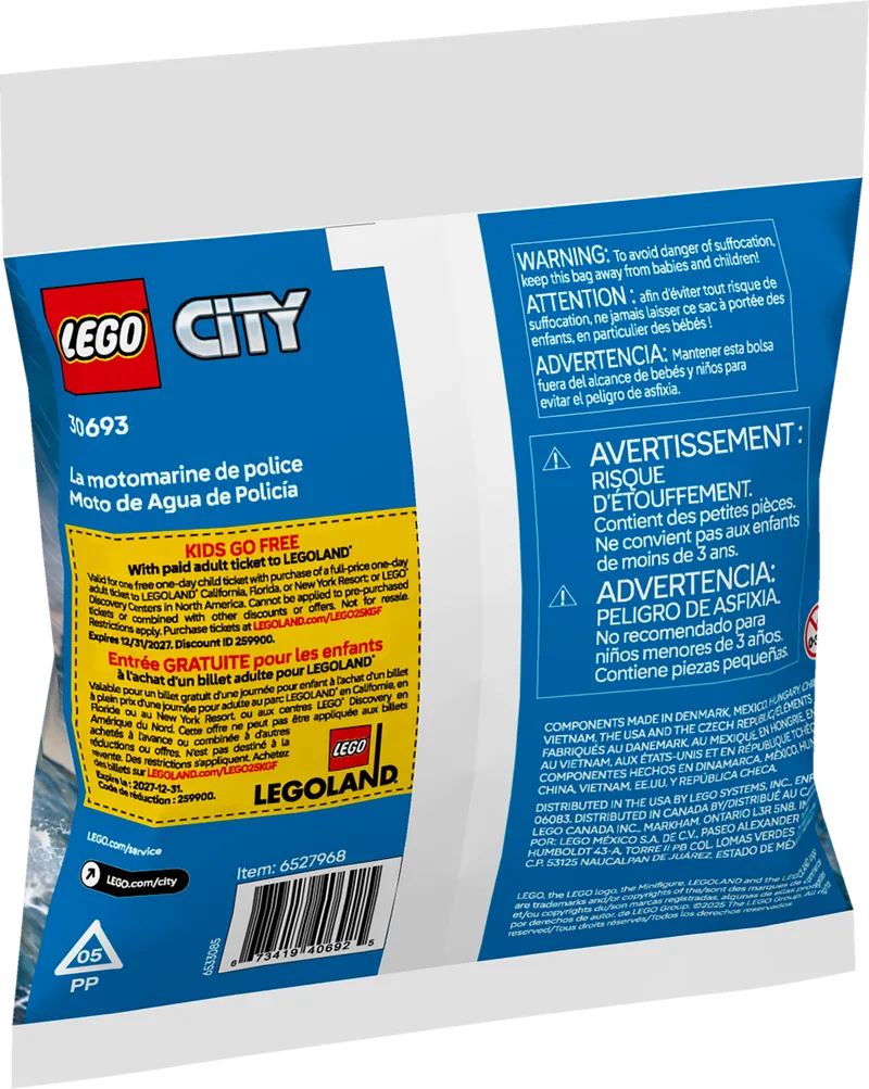 Police Water Scooter de LEGO – photo du produit 3 sur 3
