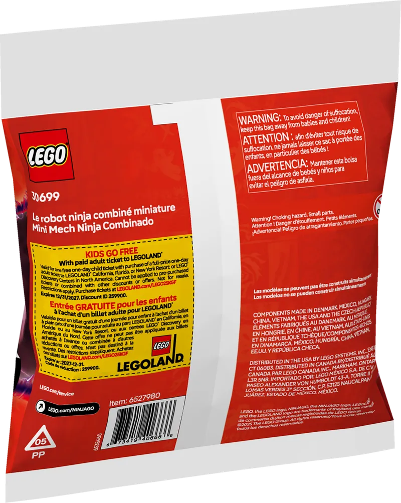 Mini Ninja Combo Mech de LEGO – photo du produit 3 sur 3