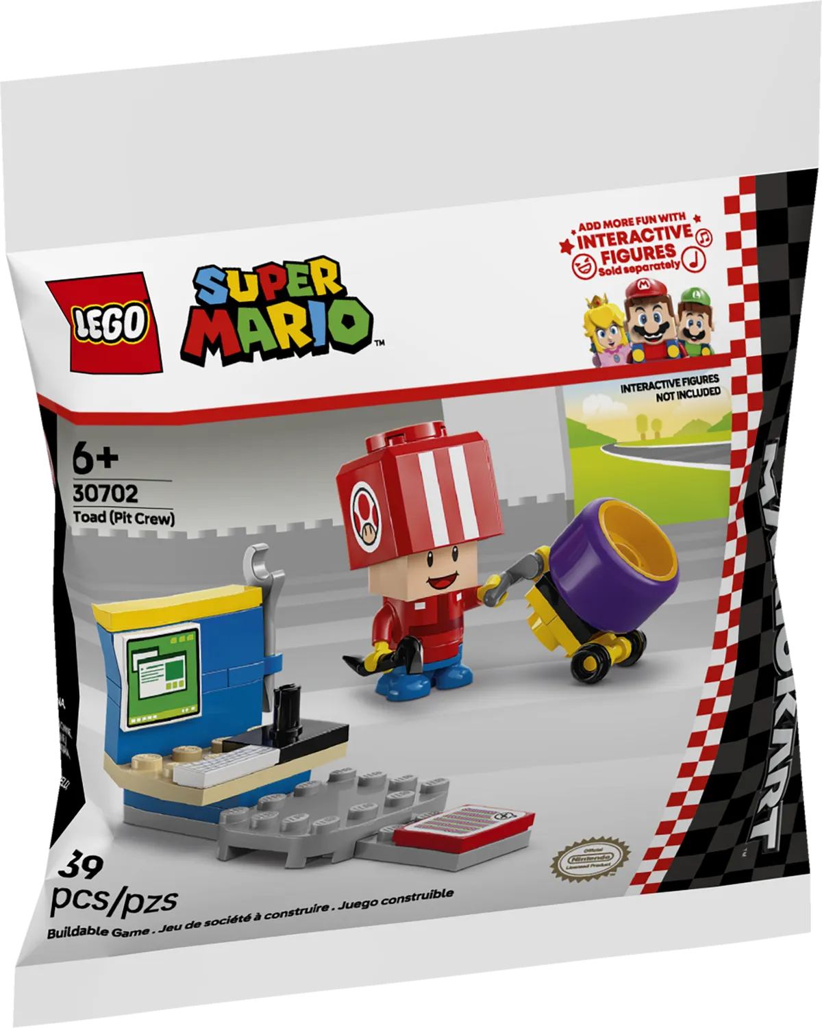 LEGO Mario Kart™ – Toad (Pit Crew) (30702) - Bild 1