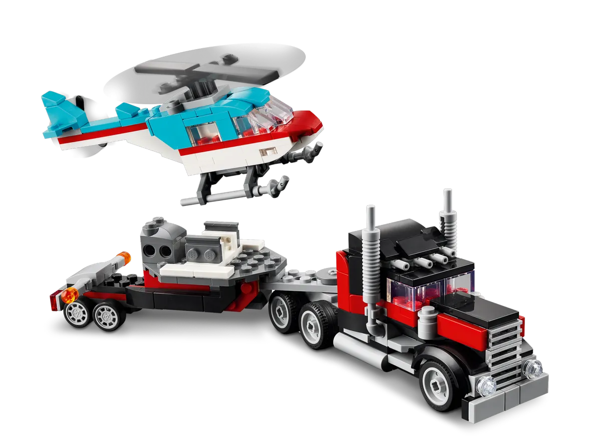 LEGO Flatbed Truck with Helicopter (31146) - Bild 2