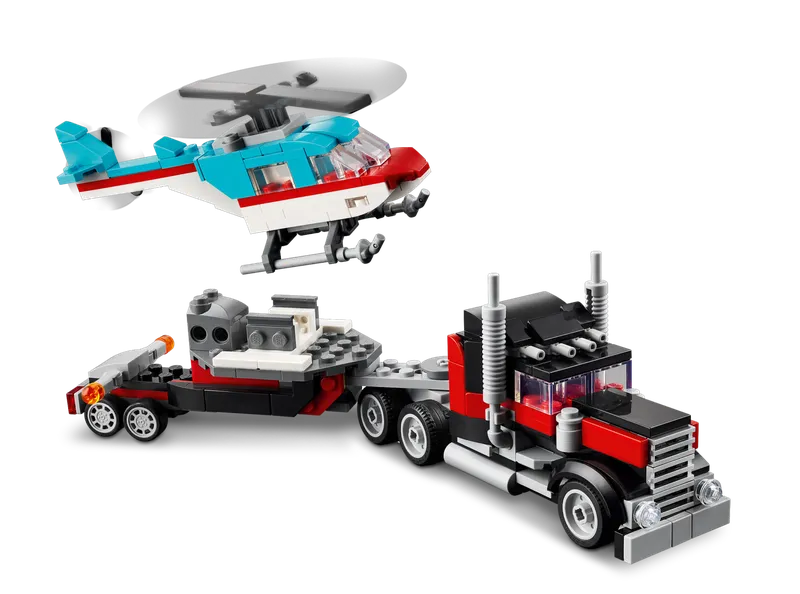Flatbed Truck with Helicopter by LEGO – product photo 3 of 11