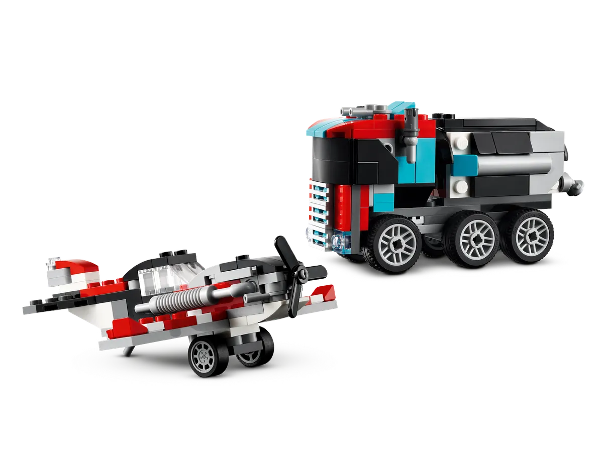 LEGO Flatbed Truck with Helicopter (31146) - Bild 3
