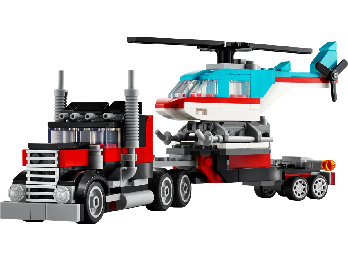 LEGO Flatbed Truck with Helicopter (31146)