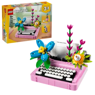 Typewriter with Flowers von LEGO – Produktfoto 2 von 11