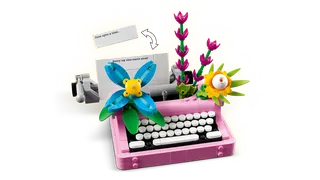 Typewriter with Flowers von LEGO – Produktfoto 3 von 11