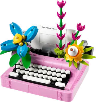 Typewriter with Flowers von LEGO – Produktfoto 1 von 11