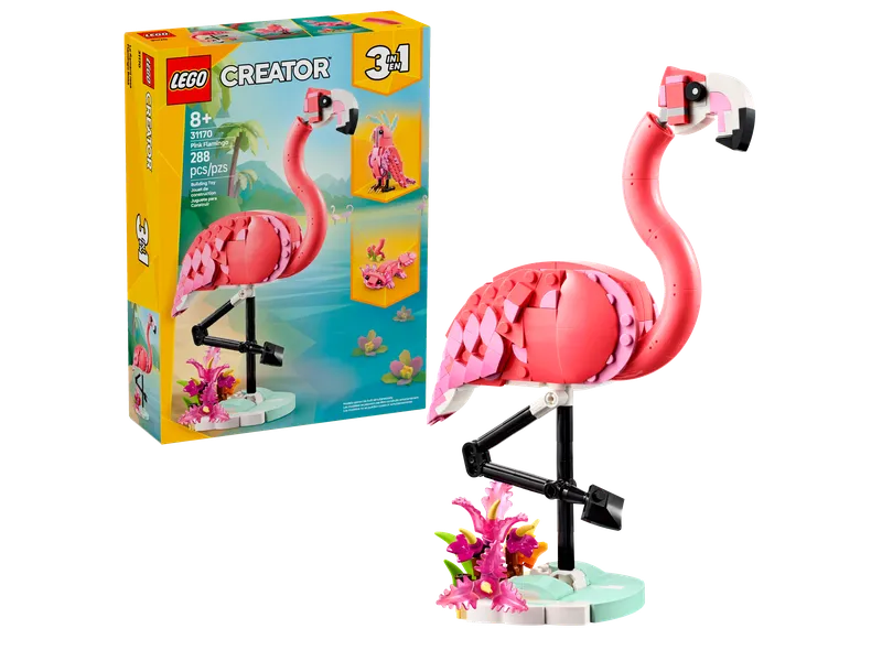 Wild Animals: Pink Flamingo von LEGO – Produktfoto 2 von 12
