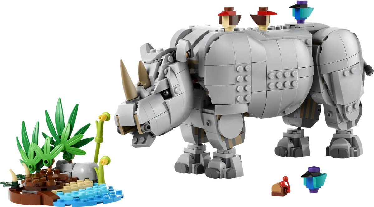 LEGO Wild Animals: Majestic Rhino with Birds (31171) - Bild 1