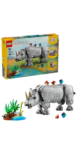 LEGO Wild Animals: Majestic Rhino with Birds (31171) - afbeelding 5
