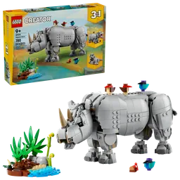 LEGO Wild Animals: Majestic Rhino with Birds (31171) - afbeelding 1