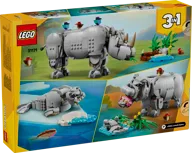 Wilde dieren: machtige neushoorn met vogels - Afbeelding 21 van 24