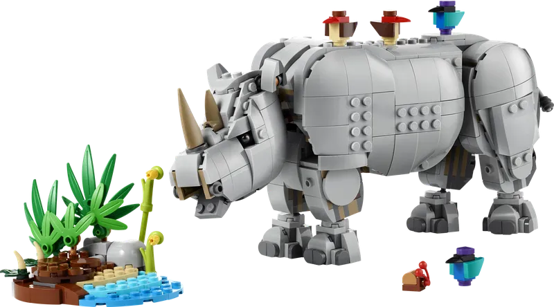 Wild Animals: Majestic Rhino with Birds fra LEGO – produktbillede 22 af 33