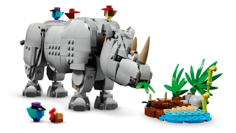 Wild Animals: Majestic Rhino with Birds fra LEGO – produktbillede 27 af 33