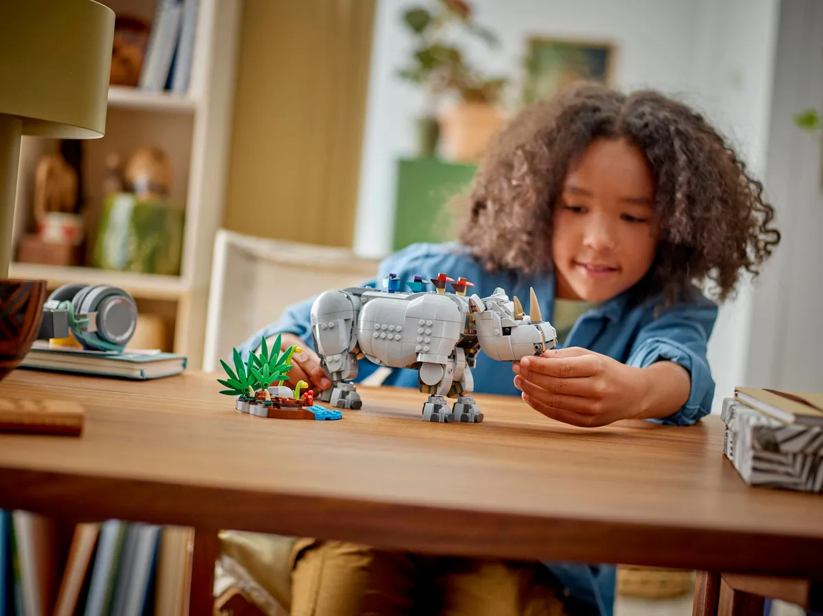 LEGO Wild Animals: Majestic Rhino with Birds (31171) - Bild 14