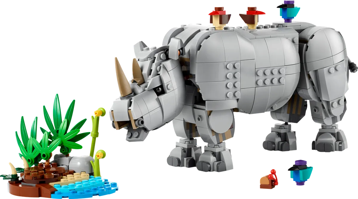 LEGO Wild Animals: Majestic Rhino with Birds (31171)